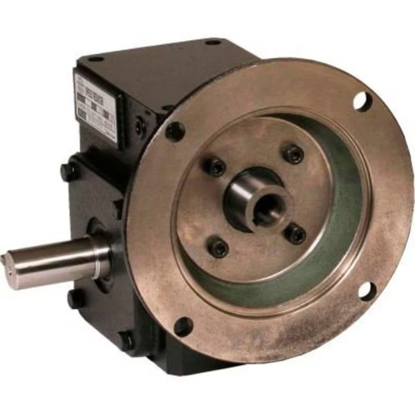 Worldwide HdRF206-5/1-L-56C Cast Iron Right Angle Worm Gear Reducer 5:1 Ratio 56C Frame, Worldwide Electric, Mfr#: HdRF206-5/1-L-56C